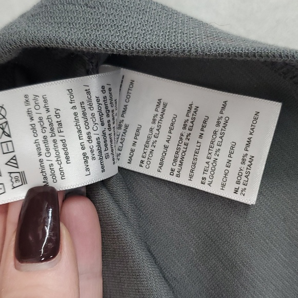 Untuckit Lumel Henley Waffle Knit Thermal Grey Long Sleeve Top Men’s Size XLarge - Picture 8 of 8